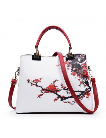 Women Flower Pattern National Style Shoulder Bag Handbag Crossbody Bags