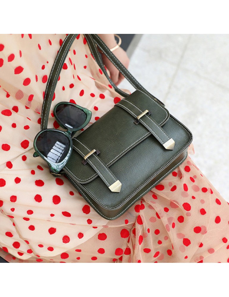Women Vintage Solid Crossbody Bag Mini Phone Bag