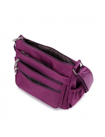 Women Nylon Waterproof Multi-pocket Crossbody Bag Casual Shoulder Bag