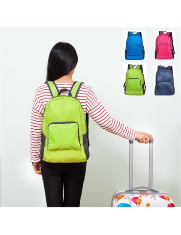 Nylon Folding Backpack Lightweight Casual Sports Travel Shoulder Bag